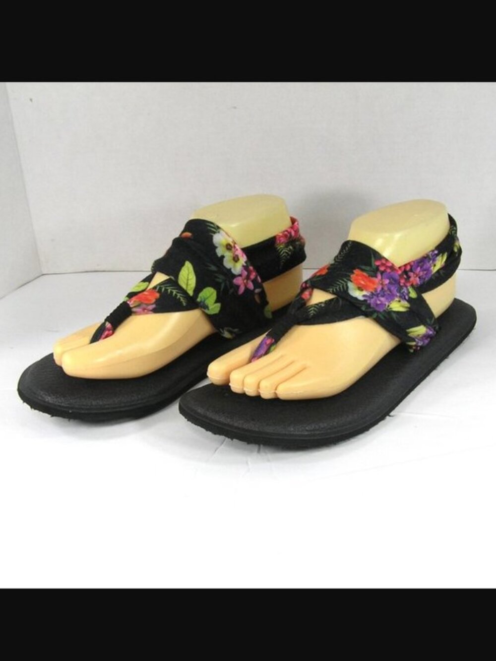 SANUK Yoga Sling Floral Sandal Size 8